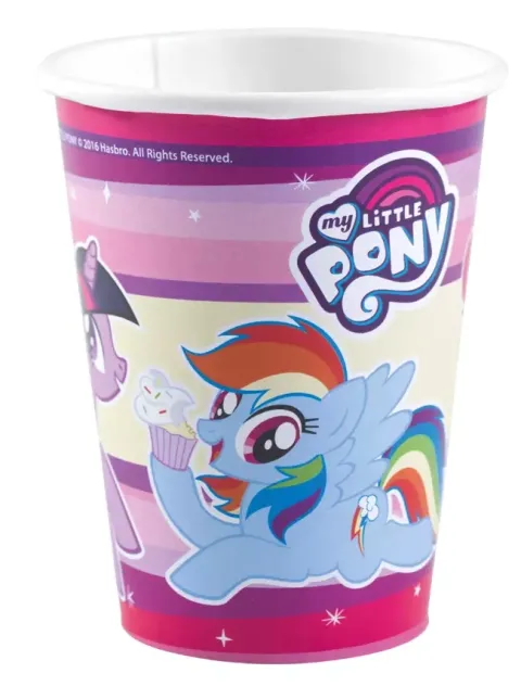 Kubeczki papierowe kucyk My Little Pony 250 ml 8 szt