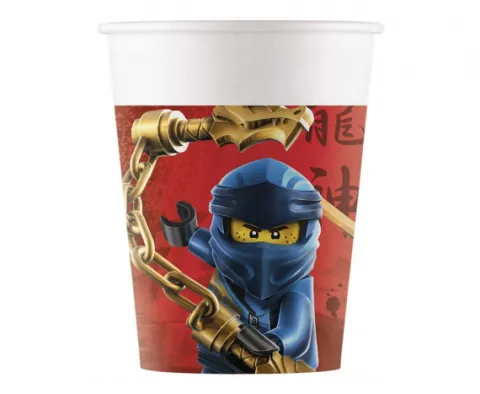 Kubeczki papierowe Lego Ninjago 200ml 8 szt.