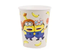 Kubeczki papierowe Minionki 250 ml 6 szt.