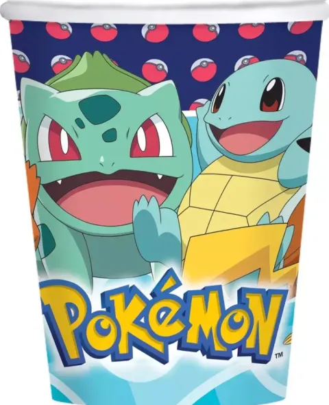 Kubeczki papierowe POKEMON 8 szt
