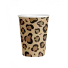 Kubeczki papierowe Safari lampart cętki 250 ml 8 szt.