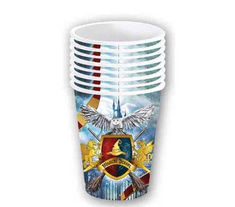 Kubeczki papierowe Szkoła Magii 240 ml 6 szt.