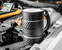 Kubek OPONY ceramiczny z kluczem