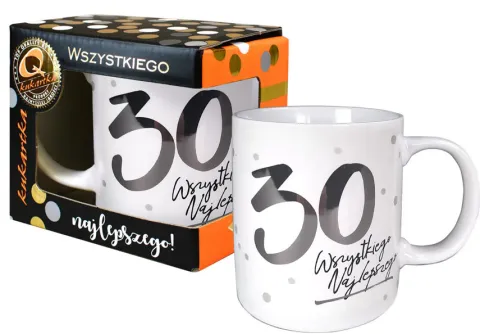 Kubek z nadrukiem 30 Urodziny 300 ml