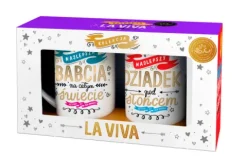 Kubek komplet na prezent Dzień Babci i Dziadka - babcia i dziadek kubki