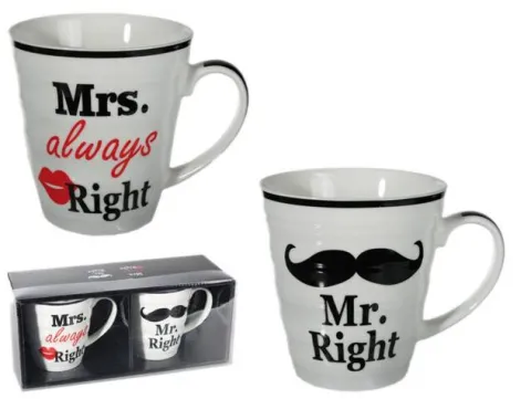 Kubki Mr. Right & Mrs. always Right