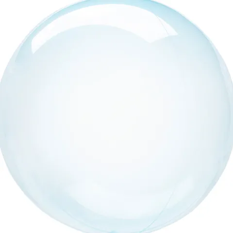 Kula Clearz Crystal balon Bubble transparentny niebieski Anagram 46 cm