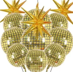 Kula DISCO balon foliowy złoty 22 cale