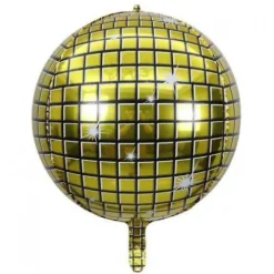 Kula DISCO balon foliowy złoty 22 cale