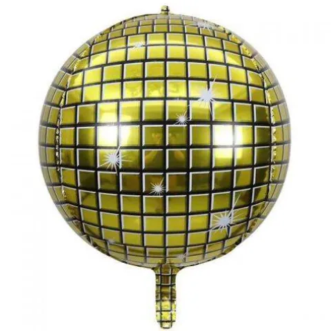 Kula DISCO balon foliowy złoty 22 cale