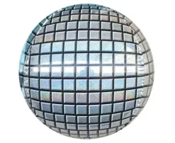Kula DISCO srebrna balon foliowy 16 cali 40 cm