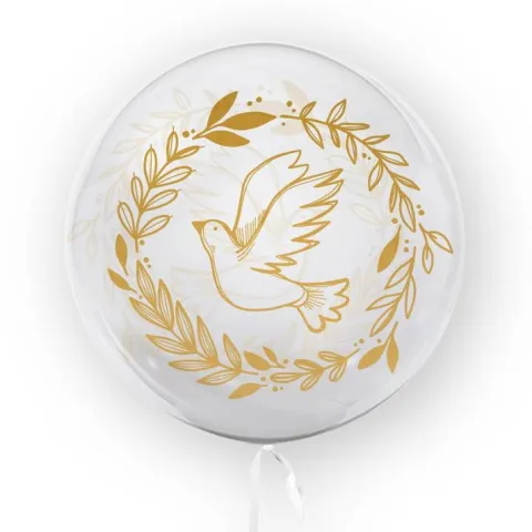 Kula transparentna balon foliowy Bubble 45 cm - Gołąbek