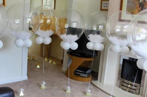 Kula transparentna balon foliowy Bubble 45 cm - Gołąbek