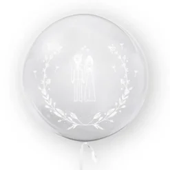 Kula transparentna balon foliowy Bubble 45 cm - Młoda Para