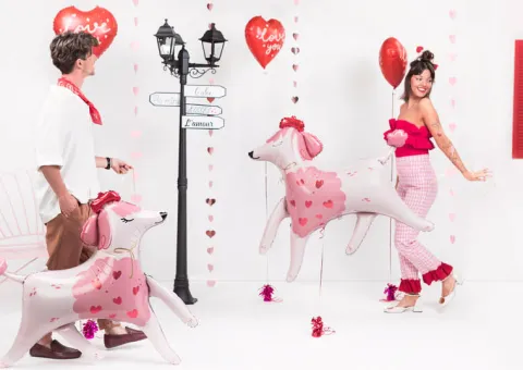 Kupidyn Love balon foliowy 82x99 cm