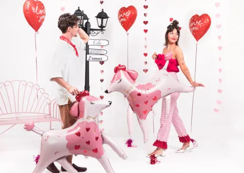 Kupidyn Love balon foliowy 82x99 cm