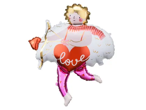 Kupidyn Love balon foliowy 82x99 cm
