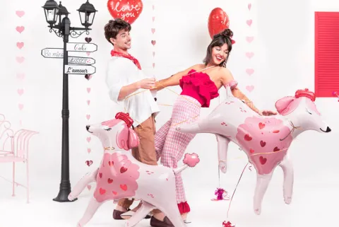 Kupidyn Love balon foliowy 82x99 cm
