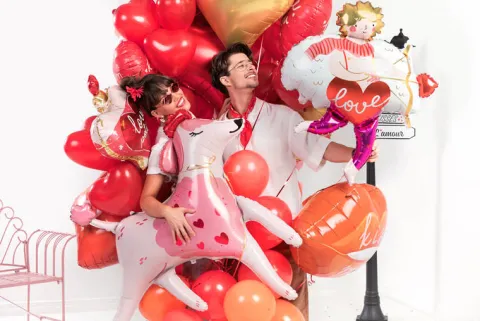 Kupidyn Love balon foliowy 82x99 cm