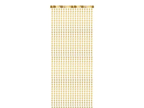 Kurtyna wisząca GWIAZDKI złota metaliczna 100x245 cm