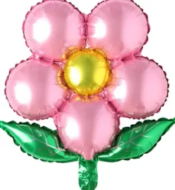 Kwiatek balon foliowy 18 cali Różowy