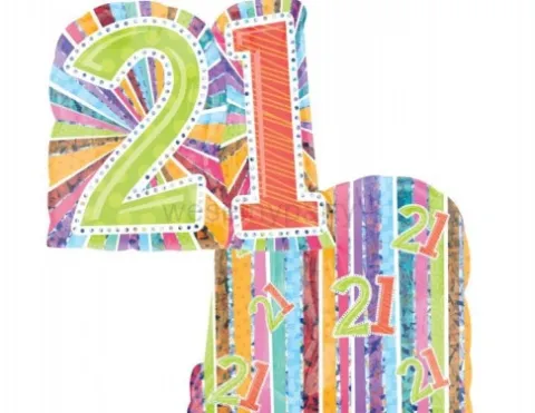 LICZBA 21'' balon foliowy