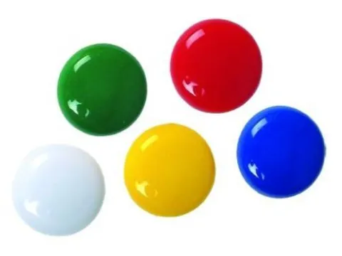 Magnesy kolorowe do tablic 30 mm 8 sztuk