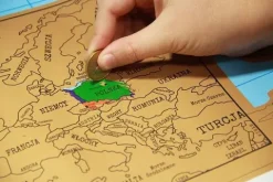 Mapa świata zdrapka WERSJA POLSKA