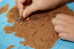 Mapa świata zdrapka WERSJA POLSKA
