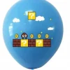 MARIO BROSS Balony gumowe z nadrukiem 8 sztuk