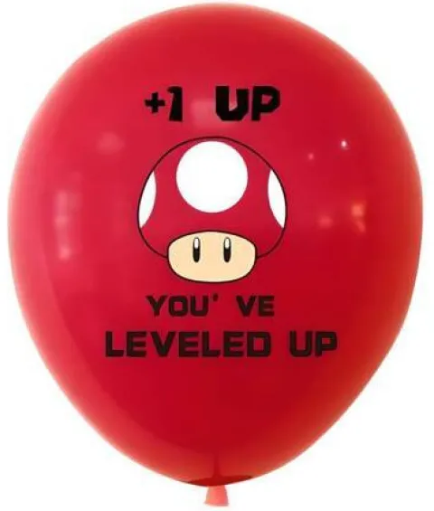 MARIO BROSS Balony gumowe z nadrukiem 8 sztuk