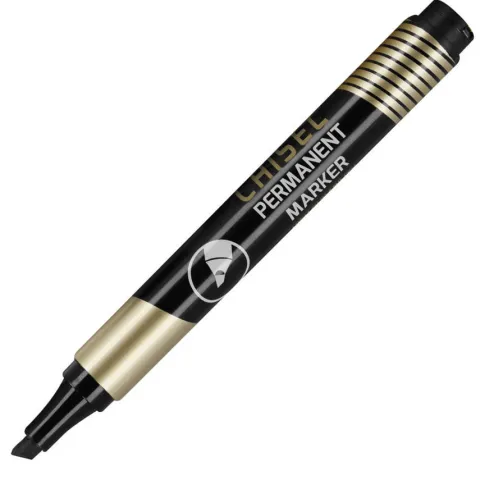 Marker permanentny czarny CHISEL