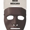 Maska gładka czarna cała twarz