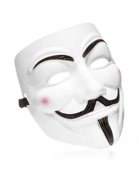 Maska V jak Vendetta - Anonymous, Guy Fawkes - BIAŁA