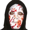 Maska biała zakrwawiona PVC Halloween