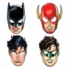 Maski papierowe Justice League 8 szt.