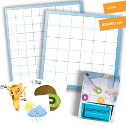Mata animacyjna SUDOKU 100x100 cm+ karty PDF+ książka MATMATA zestaw