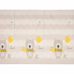 Mata edukacyjna piankowa dwustronna składana 150x200cm drzewa misie
