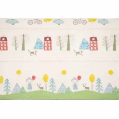 Mata edukacyjna piankowa dwustronna składana 150x200cm drzewa misie