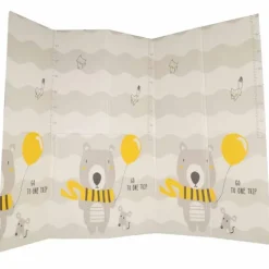 Mata edukacyjna piankowa dwustronna składana 150x200cm drzewa misie