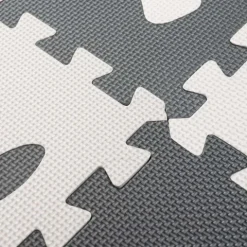 Mata edukacyjna piankowa puzzle czarny 85 x 85 cm 9 elementów