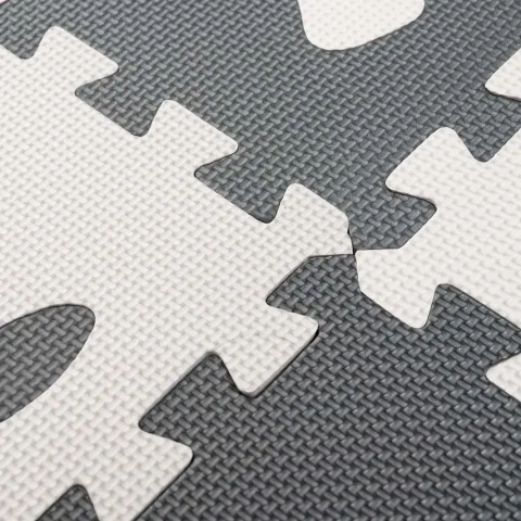 Mata edukacyjna piankowa puzzle czarny 85 x 85 cm 9 elementów