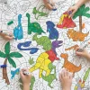 Mata suchościeralna matematyczna Dinozaury 100x100 cm