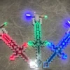 Miecz MINECRAFT Efekty świetlne i dźwiękowe 39 cm MIX