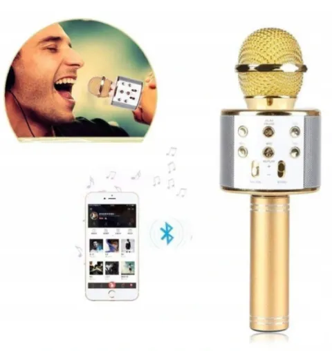 Mikrofon bezprzewodowy KARAOKE Bluetooth + głośnik
