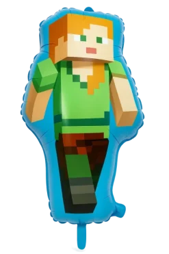 Minecraft Piksele balon foliowy Alex 74 cm