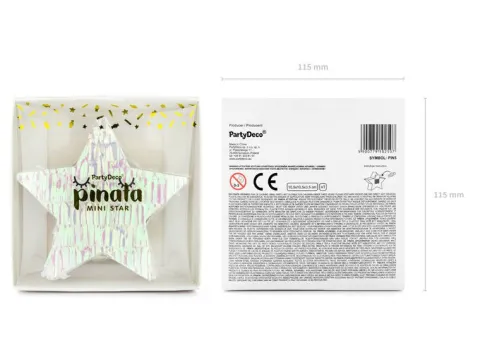 Mini PINIATA na słodycze - Gwiazdka opalizująca