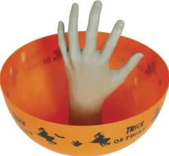 Miska na słodycze z wystająca dłonią Halloween 24x11 cm
