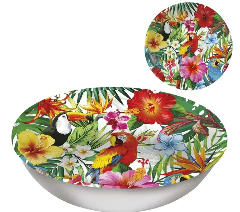 Miska plastikowa Hawaii wzory hawajskie kwiaty