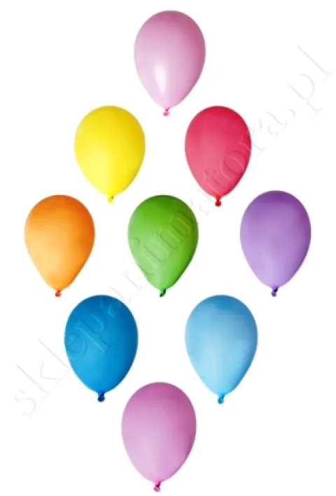 MIX 10 cali 100 szt Gemar balony